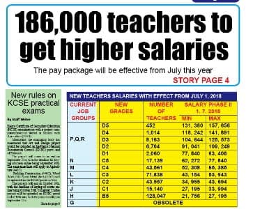 Teachers to get higher pay