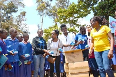 KEMU Varsity donates sanitary towels to over 1,000 girls