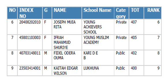 KCPE: Top Special Needs candidate scores 420 marks image 2