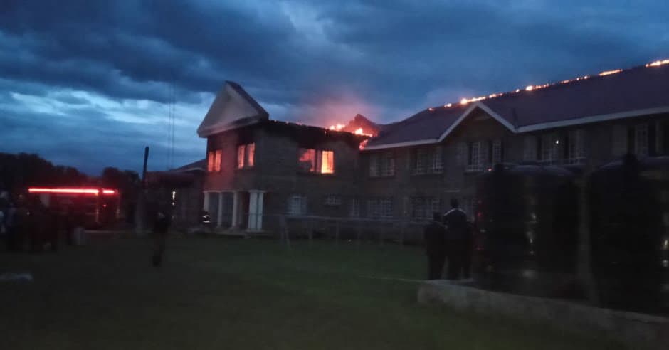 Fire incident at Kabarak