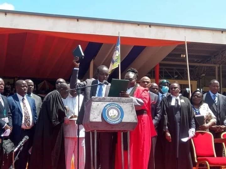 New Governor hits ground running with launch of school feeding programme