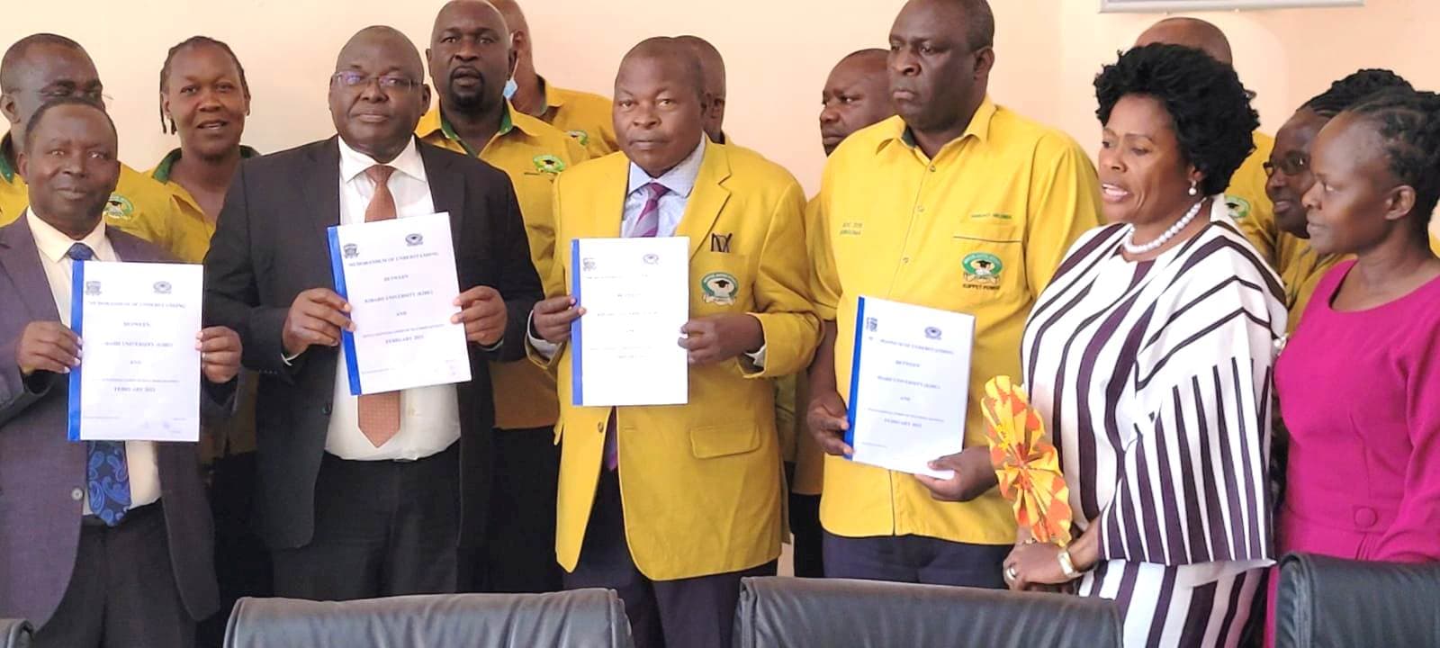 Kibabii University partners with KUPPET to subsidize fees for members