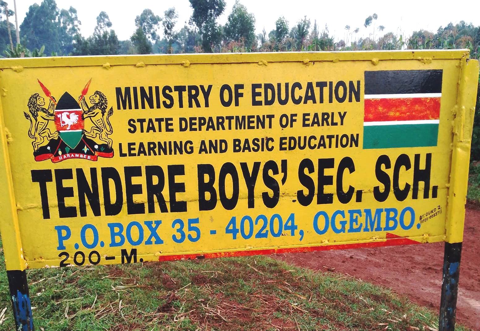 Shock as Tendere Boys student dies mysteriously