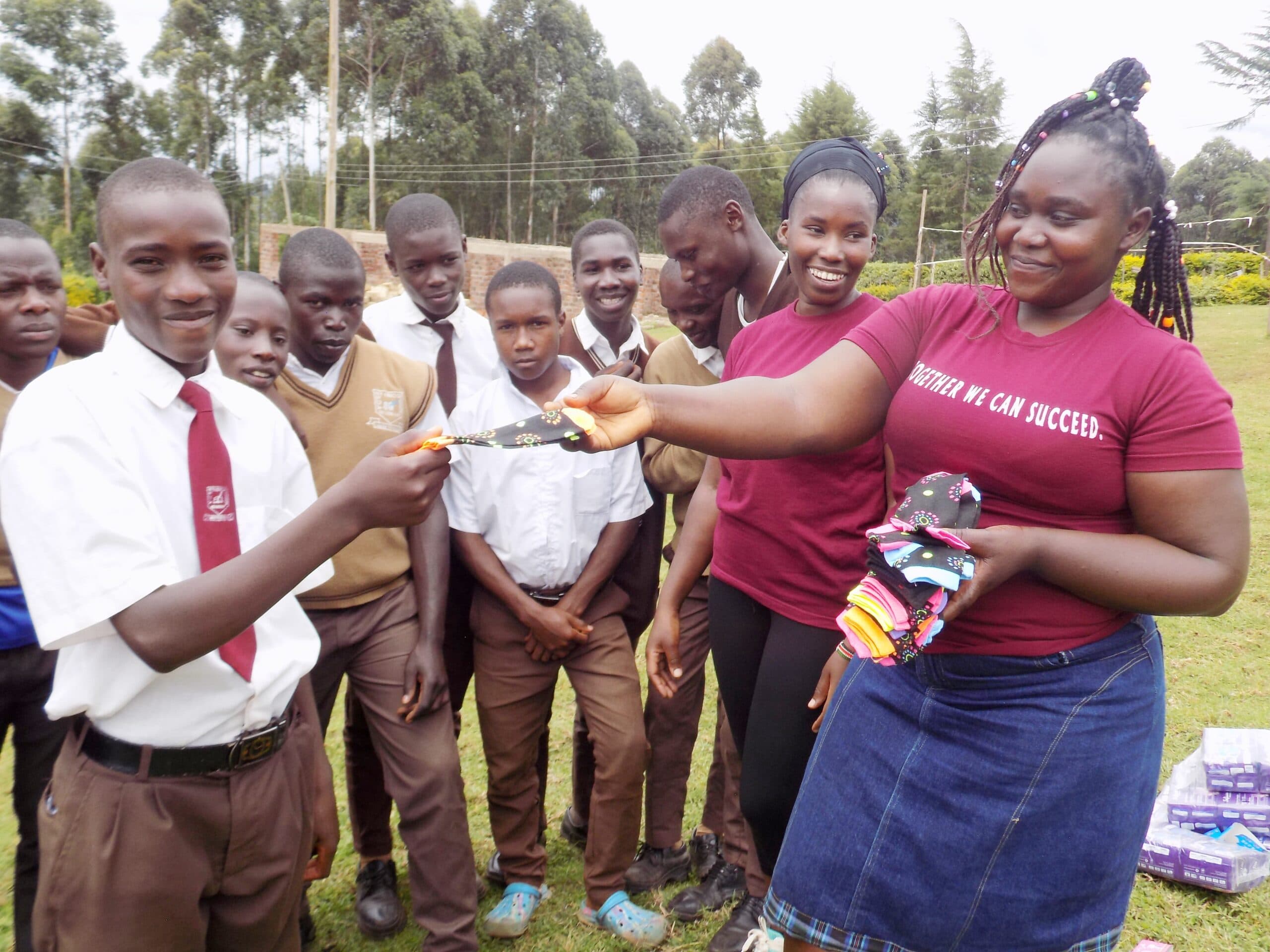 CBO donates sanitary pads, socks to a school in Kisii image 1