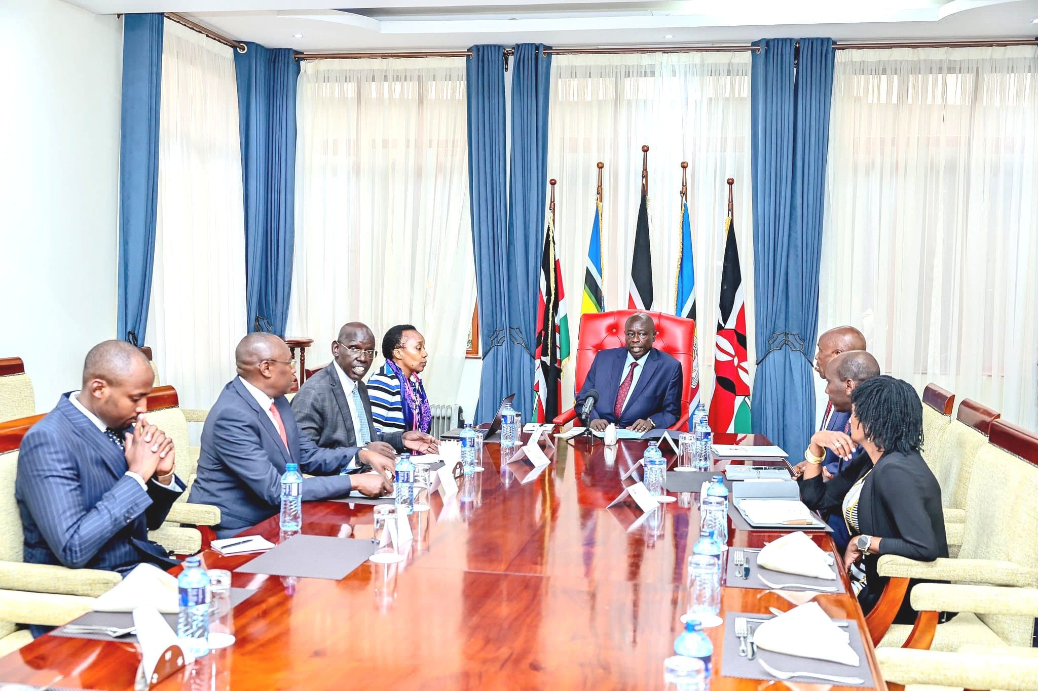 Gachagua reconciles wrangling MoE, TSC top brass