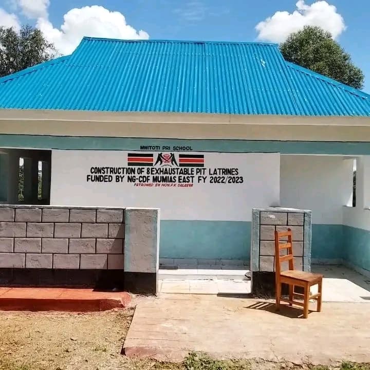 Salasya hands over new latrines to 10 primary schools