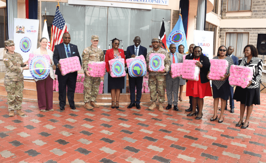 US donates sanitary towels to help retain girls in school