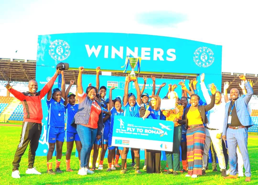 Jubilation in Homa Bay as Kobala Girls crowned Europe Day Kenya football tournament champions