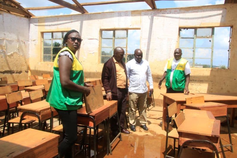 Lessons interrupted as wind blows off school roof in Baringo image 1