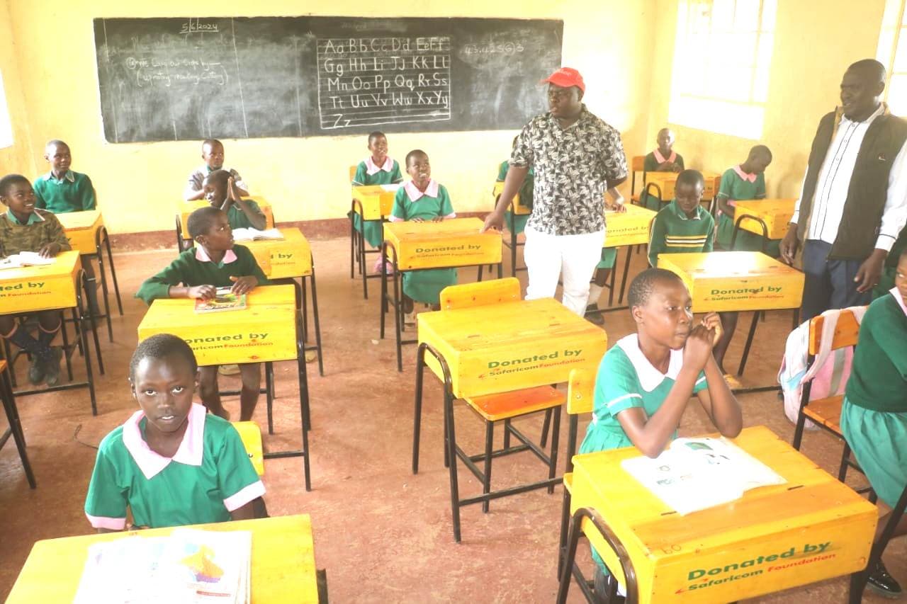 Joy as Safaricom Foundation donates desks to Shirulu Primary School in Kakamega