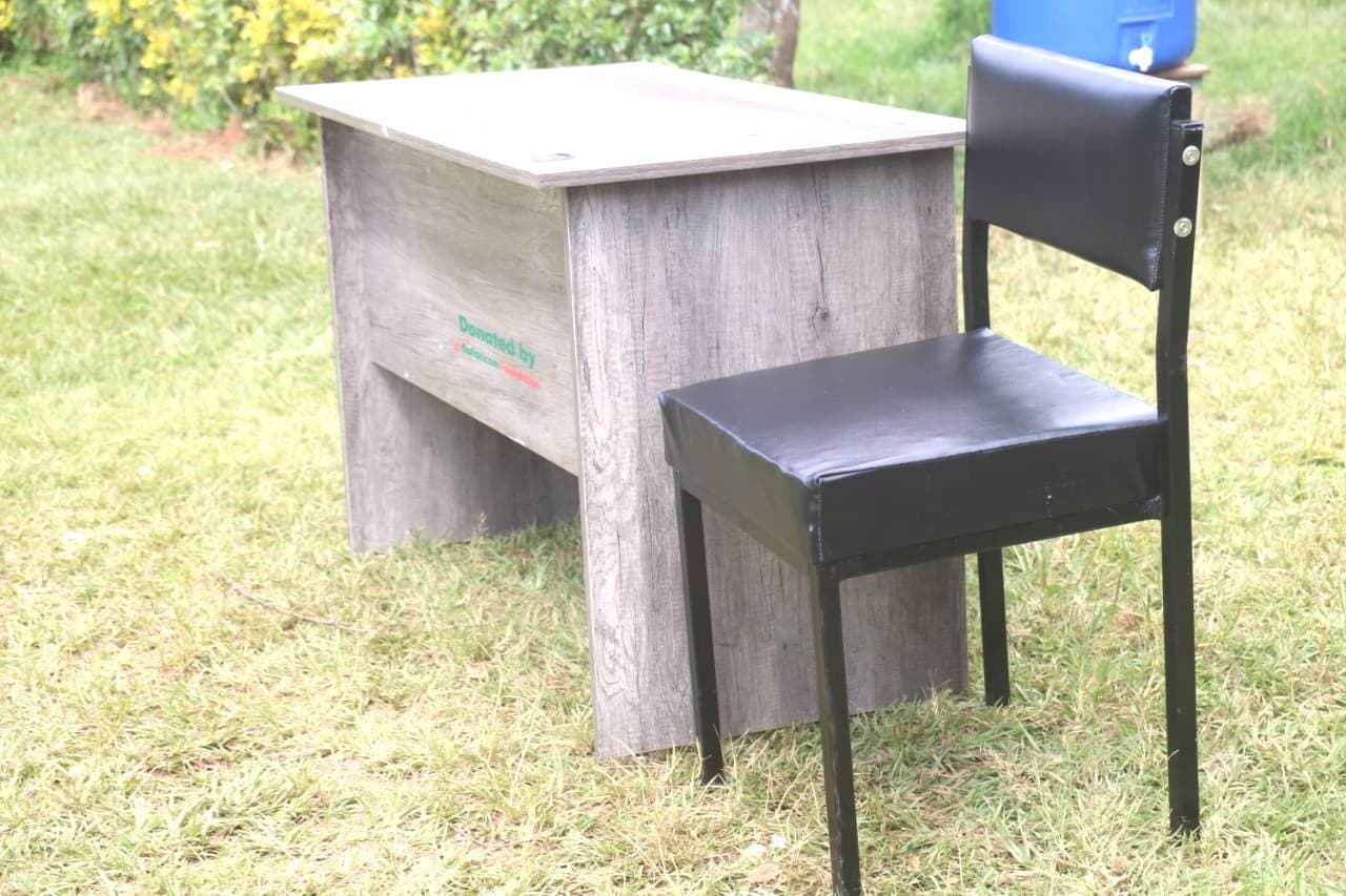 Joy as Safaricom Foundation donates desks to Shirulu Primary School in Kakamega image 1