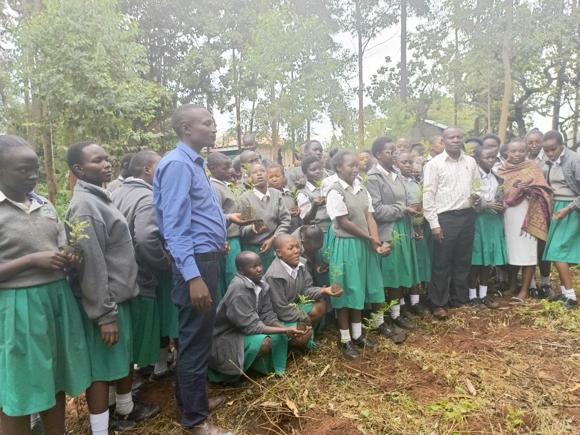St Monica Kitale stretches the limits to plant over 1000 trees