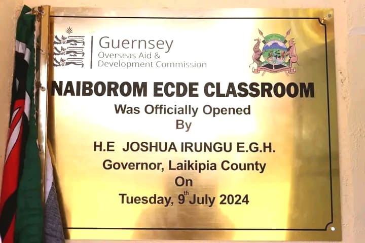 Laikipia Governor opens new ECDE centre at Olmoran Ward image 1