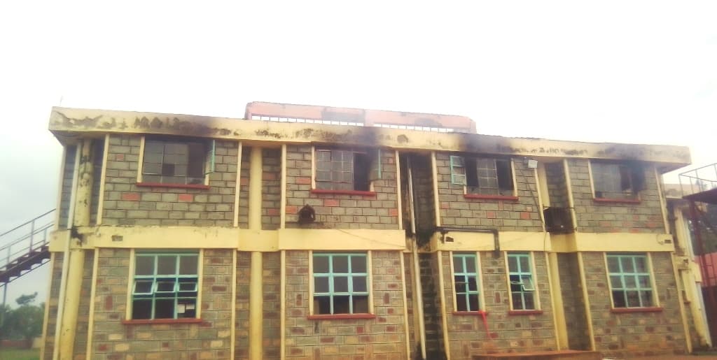 Fire razes library complex at Bungoma Boys image 3