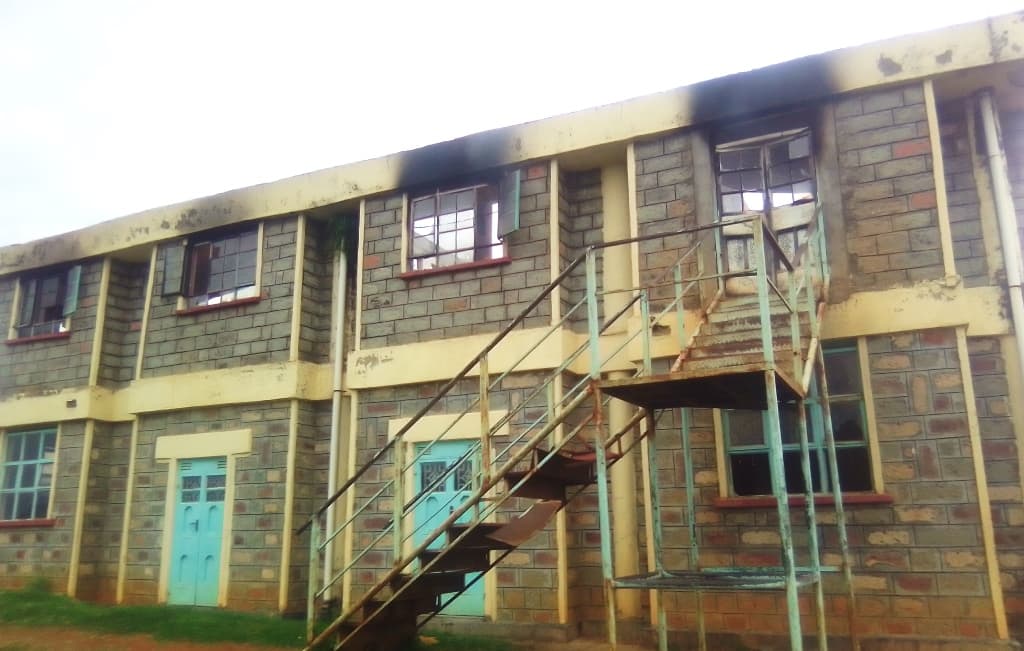 Fire razes library complex at Bungoma Boys image 2