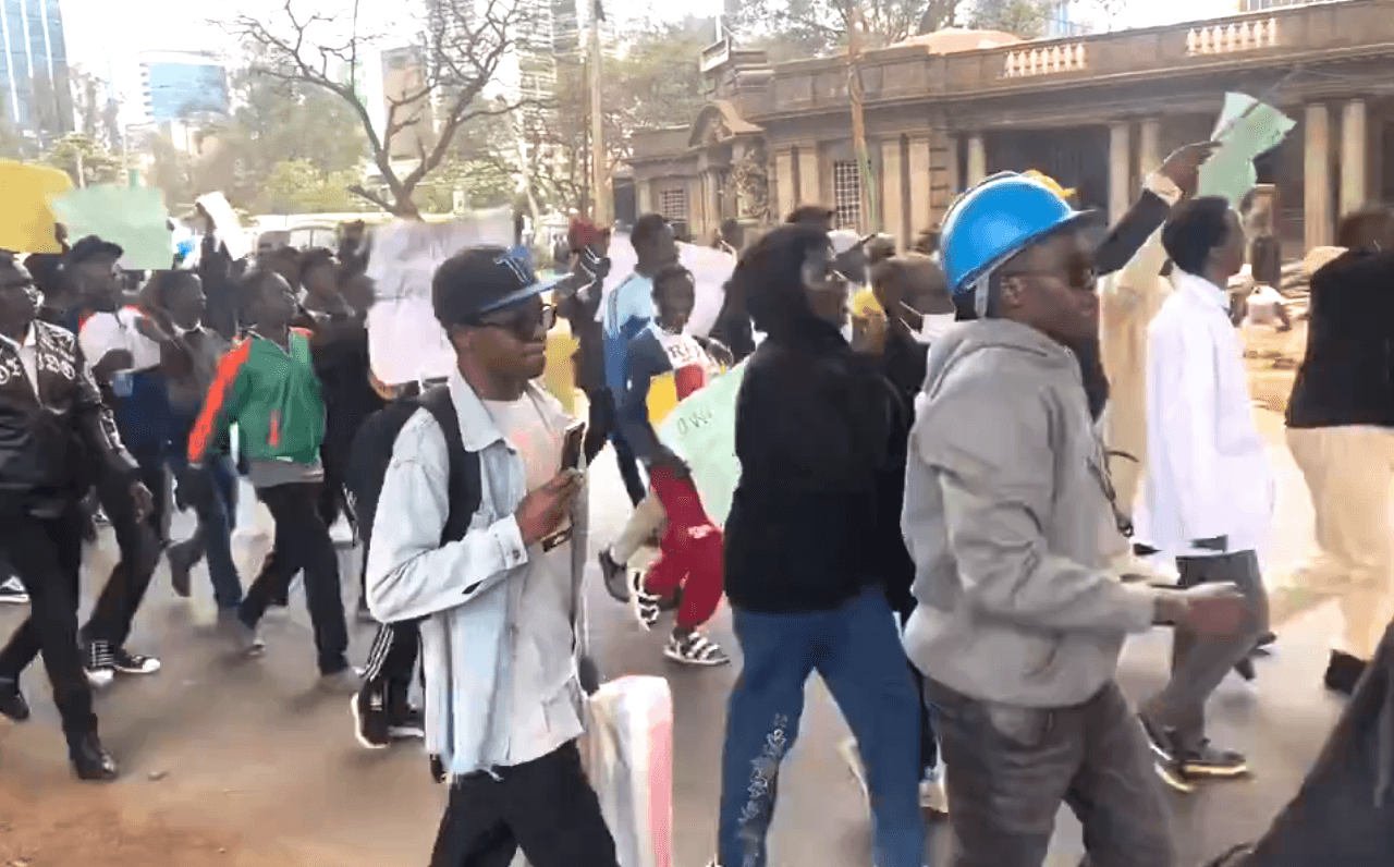 UoN students hold protests rejecting new varsity funding model
