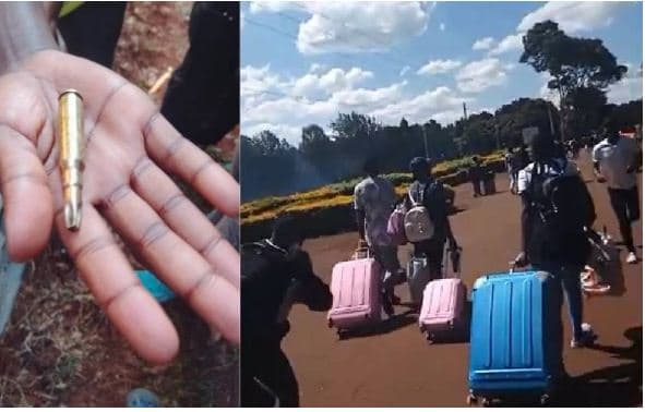 Moi University students stranded as police force them out after closure