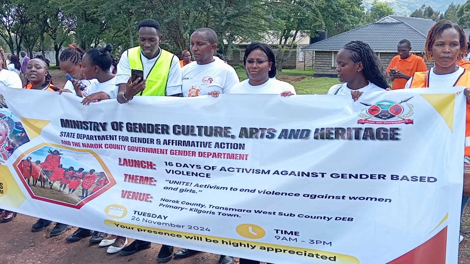 Narok kicks off 16-day campaign against gender violence