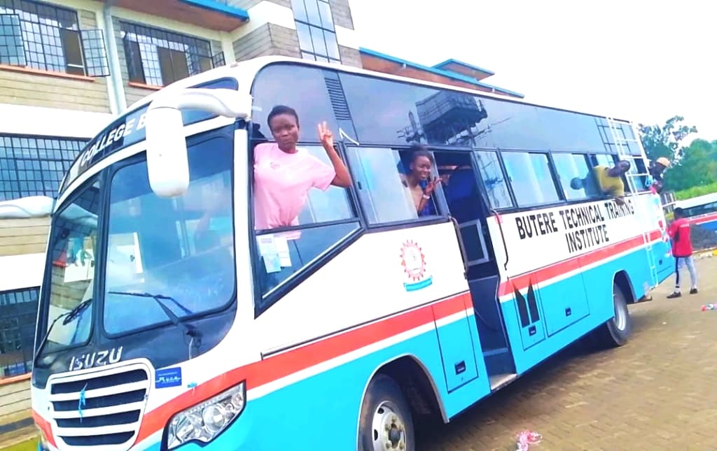 Relief for Butere trainees as college receives brand new bus