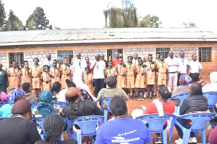 Joy as scouts at Maganjo Primary School in Nyeri benefit from uniforms image 1