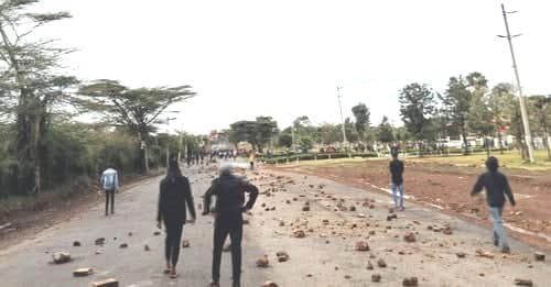 MMU students block Magadi Rd as protests over death of students continue