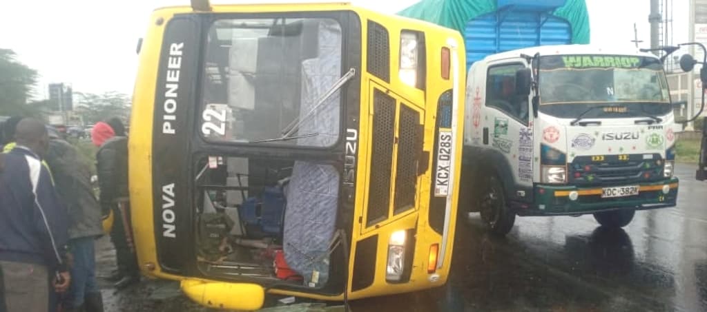 Nova Pioneer students injured in grisly bus accident along Nairobi-Mombasa road
