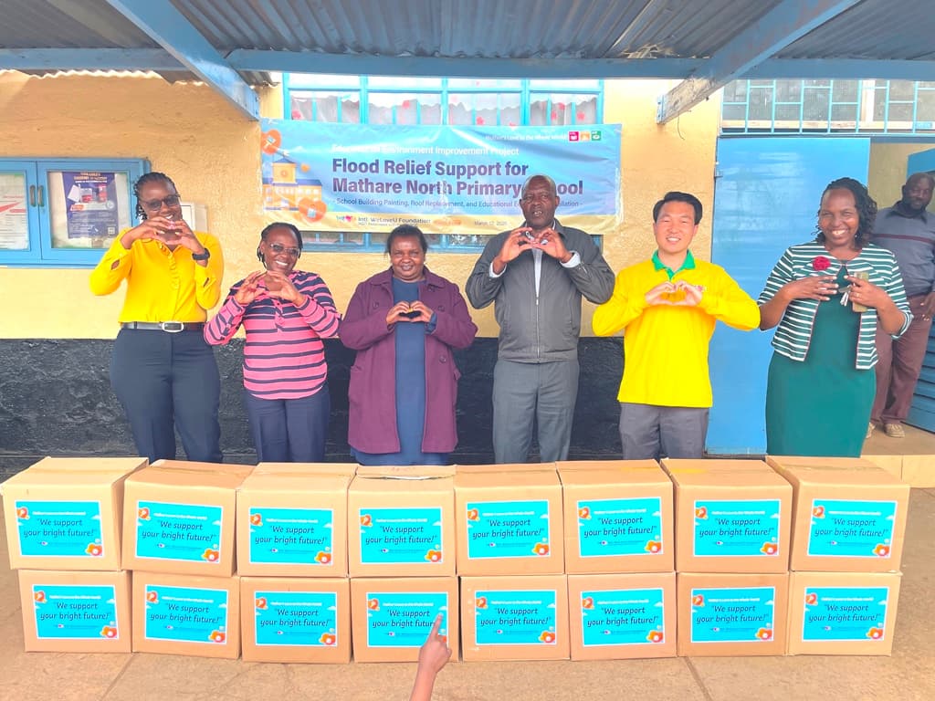 Good news as South Korea-based foundation renovates flood-damaged Mathare North Primary School