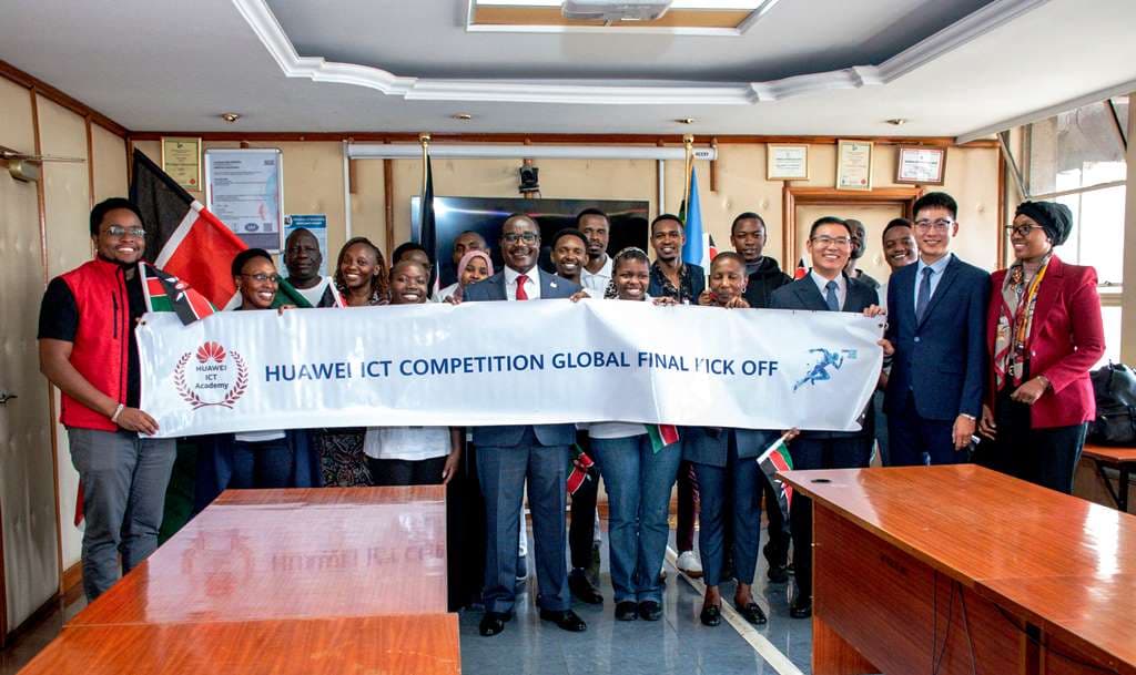 Education CS flags off students for Huawei ICT contest in China