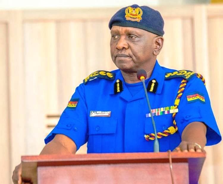 Inspector General of Police leads top commanders to Central Station over death of teacher-cum influencer Ojwang