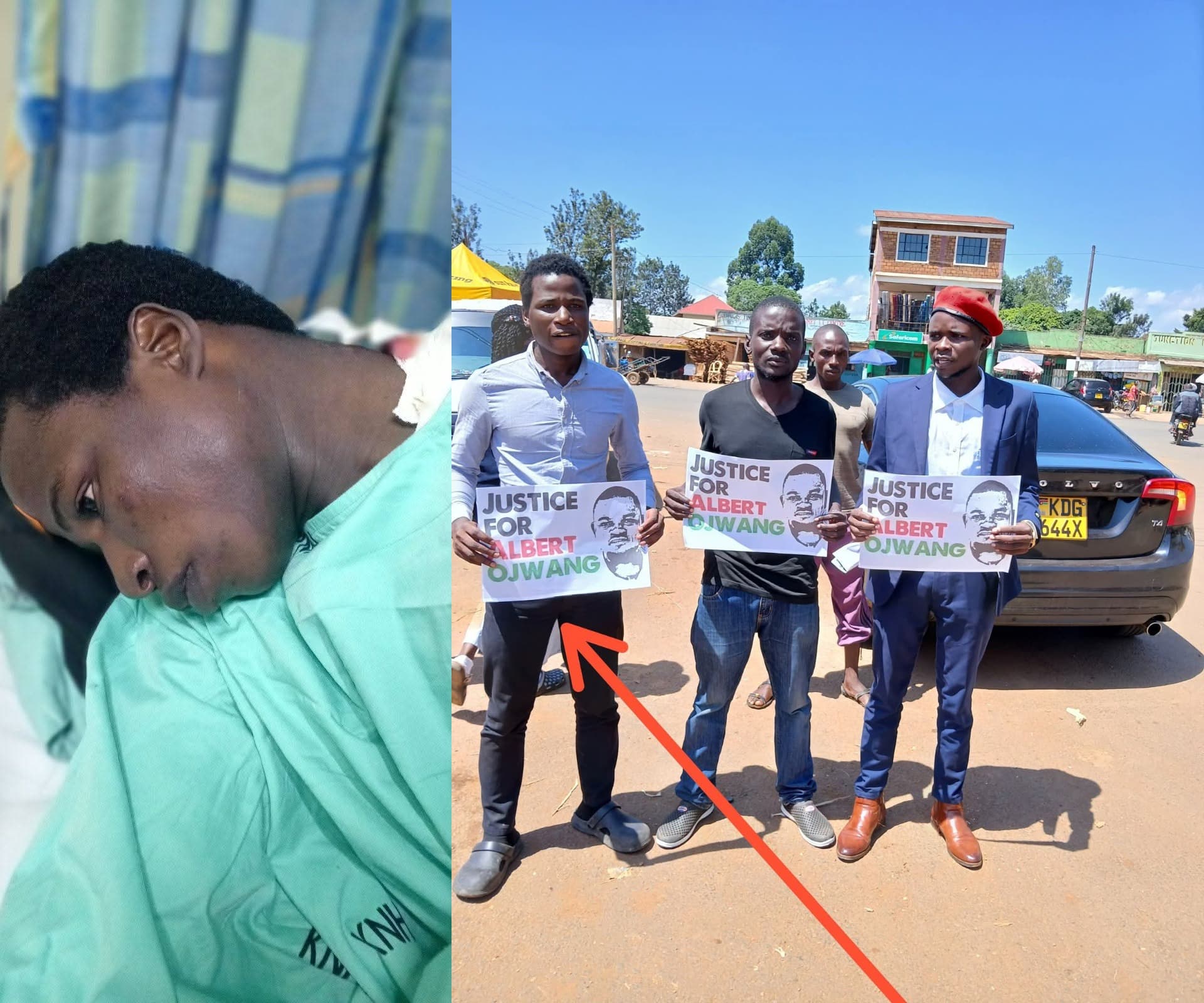 KU students protest shooting of colleague during demo