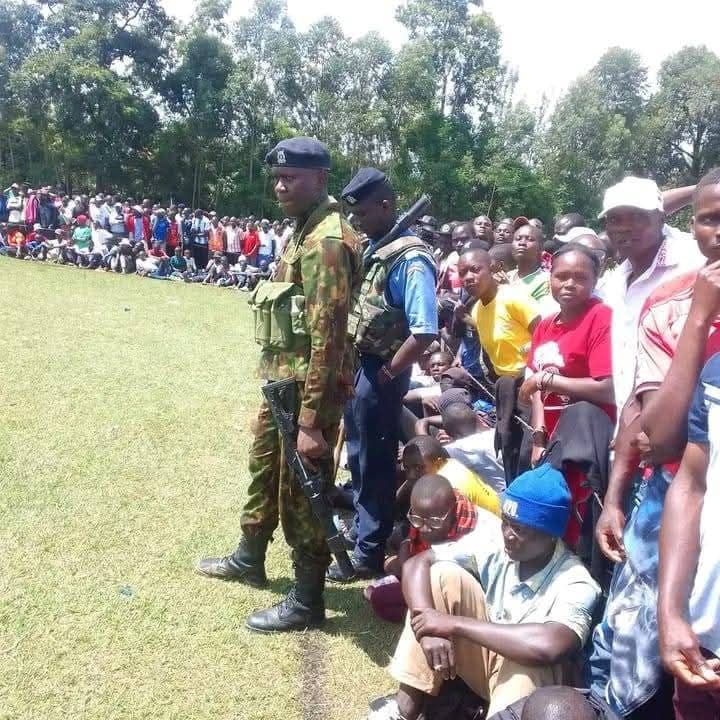 Huge fans overwhelm pitch as Kakamega North School football final match postponed image 1