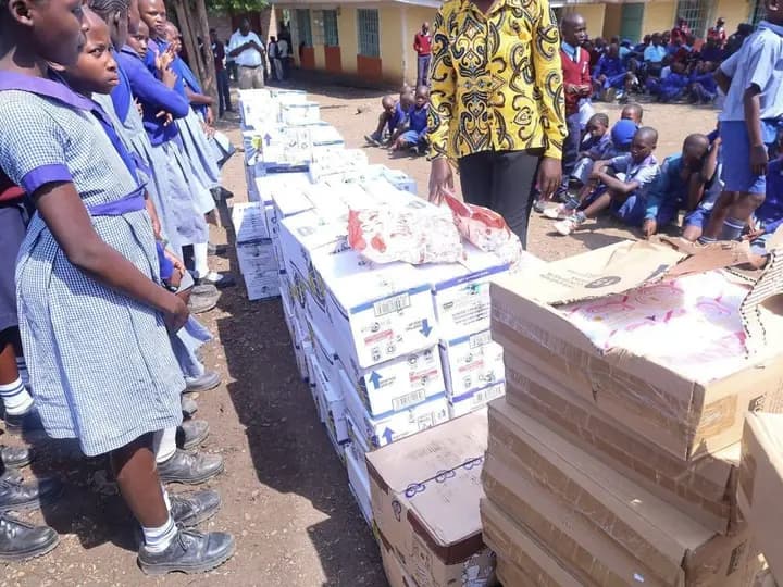 Governor Wanga leads empowerment initiative to keep girls in class