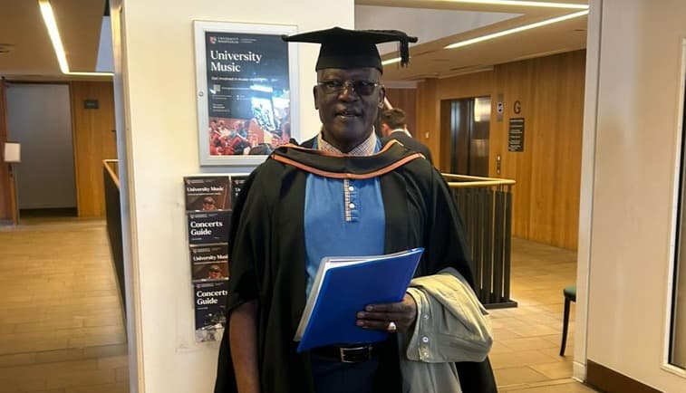 Johnson Muthama earns Master’s Degree from University of Birmingham