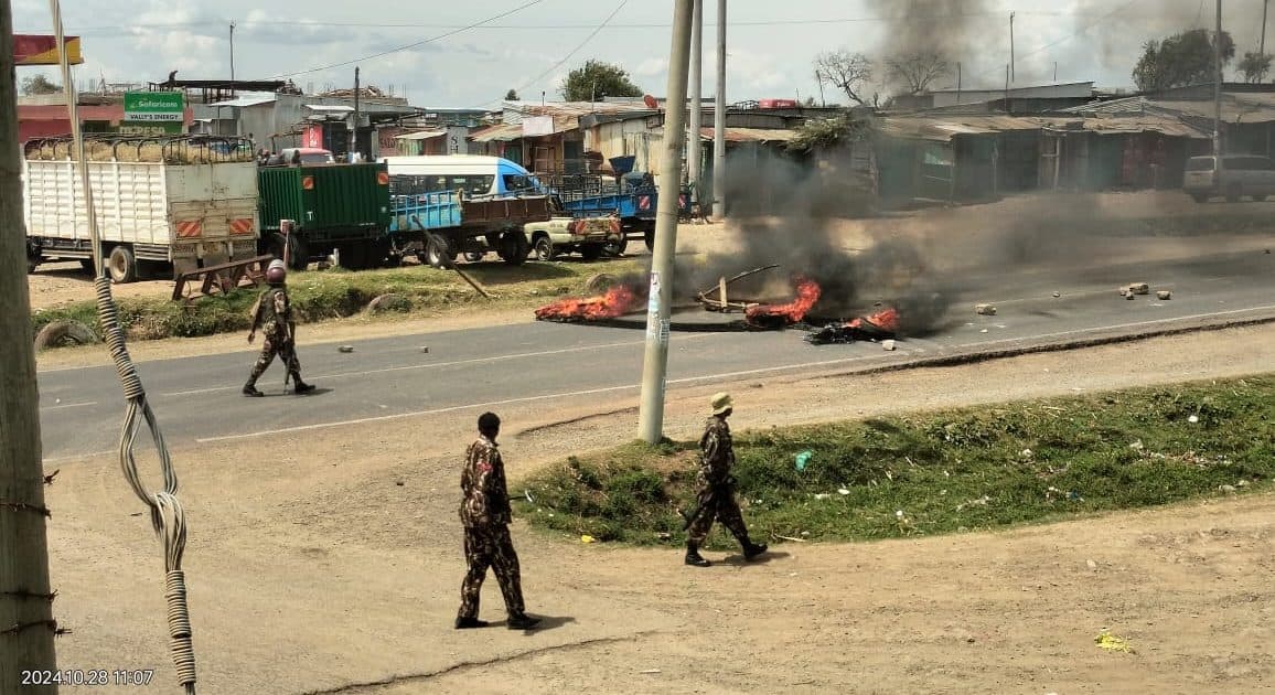 Students protest insecurity in Bomet, bring town to standstill