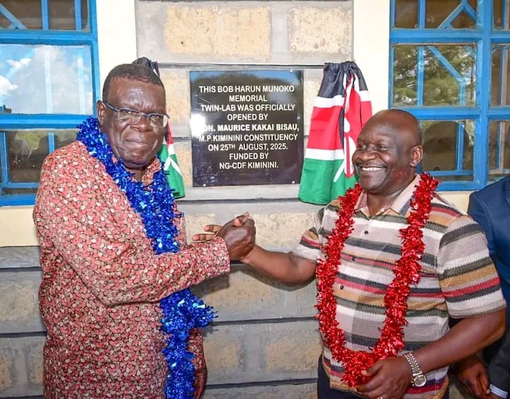 Kiminini Mp unveils memorial twin lab at Kapkoi Secondary School