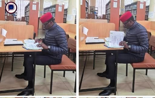 Kimilili MP Didmus Barasa spotted studying ahead of PhD presentation