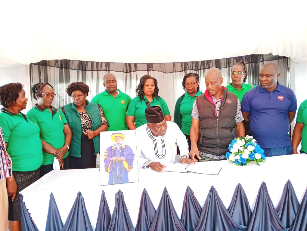 KNUT officials console family of late Bungoma High Principal