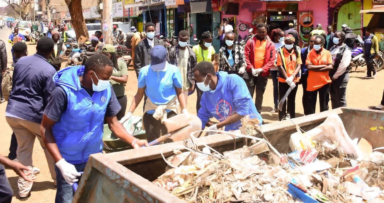 Students participate in Town Clean-Up Exercise as Nyeri marks World Tourism Day
