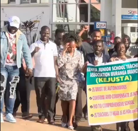 Murang’a JSS teachers demonstrate, demand full autonomy