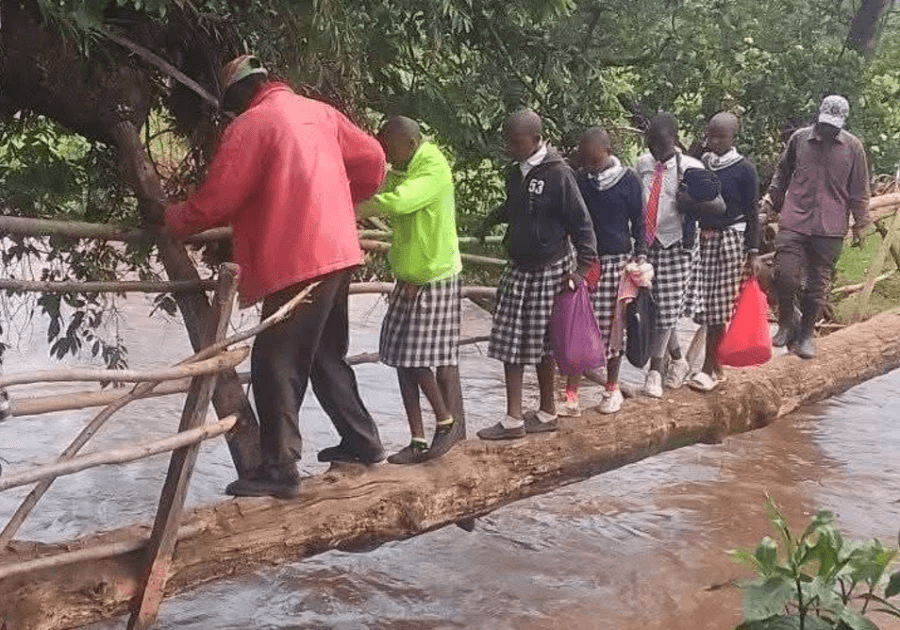 Bomet University students protest over dangerous bridge