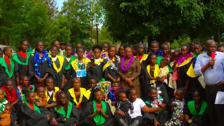 Trans Nzoia teen mothers graduate from Vocational training, receive start up kits