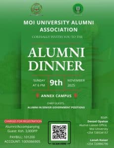 Moi University invites Alumni for special dinner in November image 1