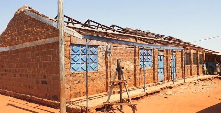 Relief at Karura primary as Embu Senator chips-in to renovate classrooms’ roof blown off