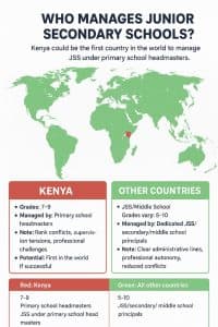 Kenya is the only country in the world where JSS is managed by primary school teachers image 1