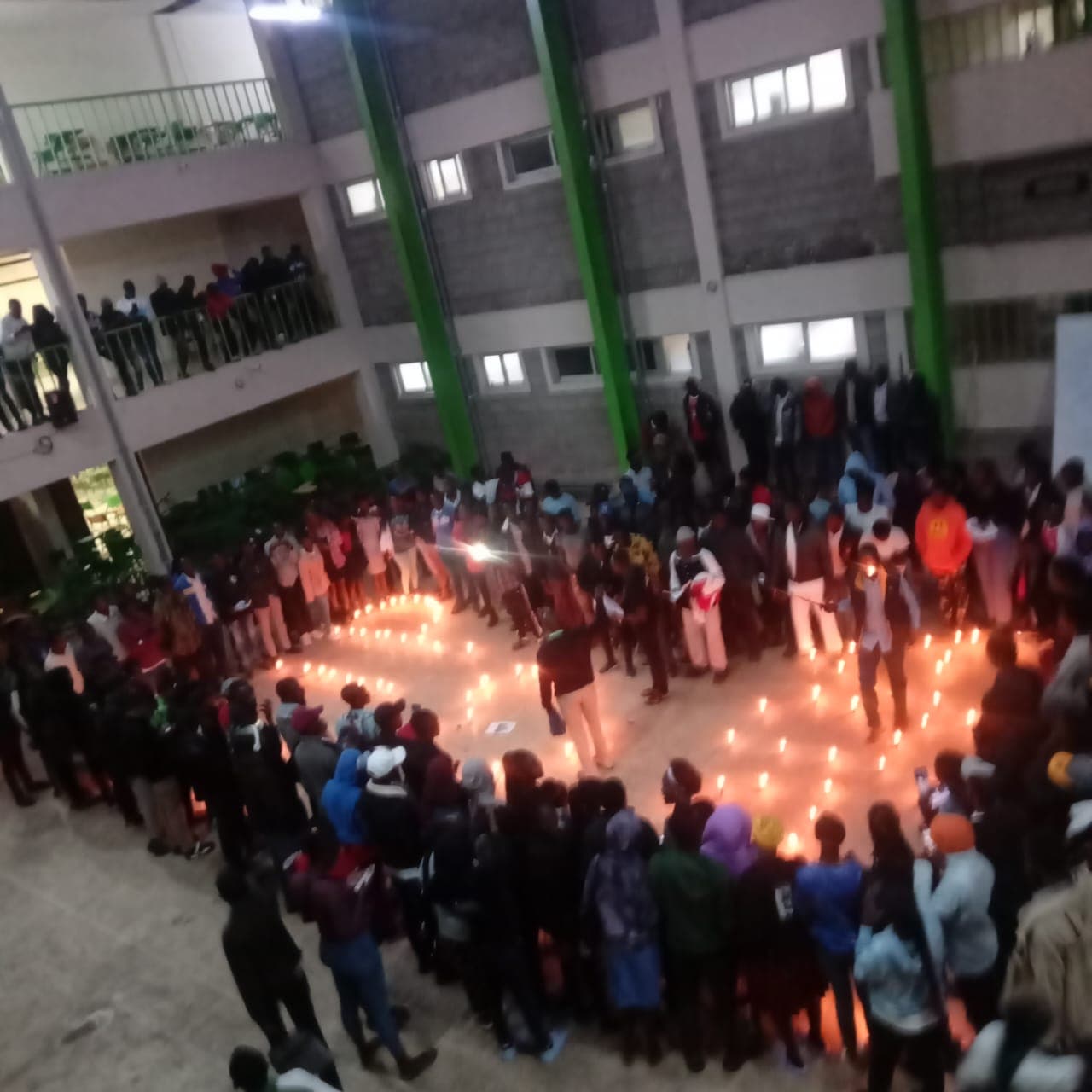 Bomet University College students hold candle lighting vigil in honour of Raila Odinga