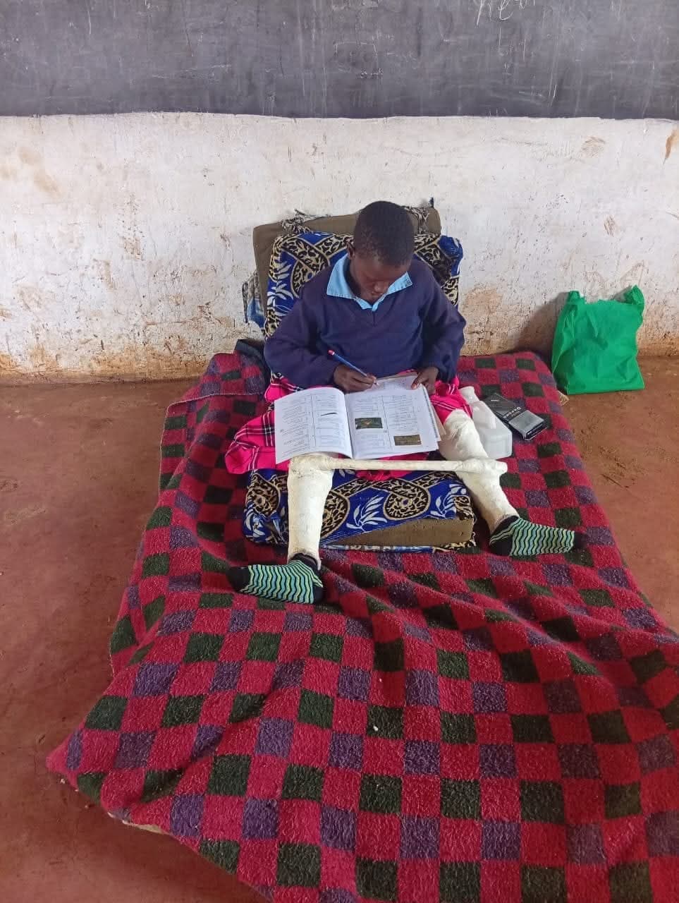 Emmanuel Kipkoech sits KPSEA exams in Bomet despite surgery recovery