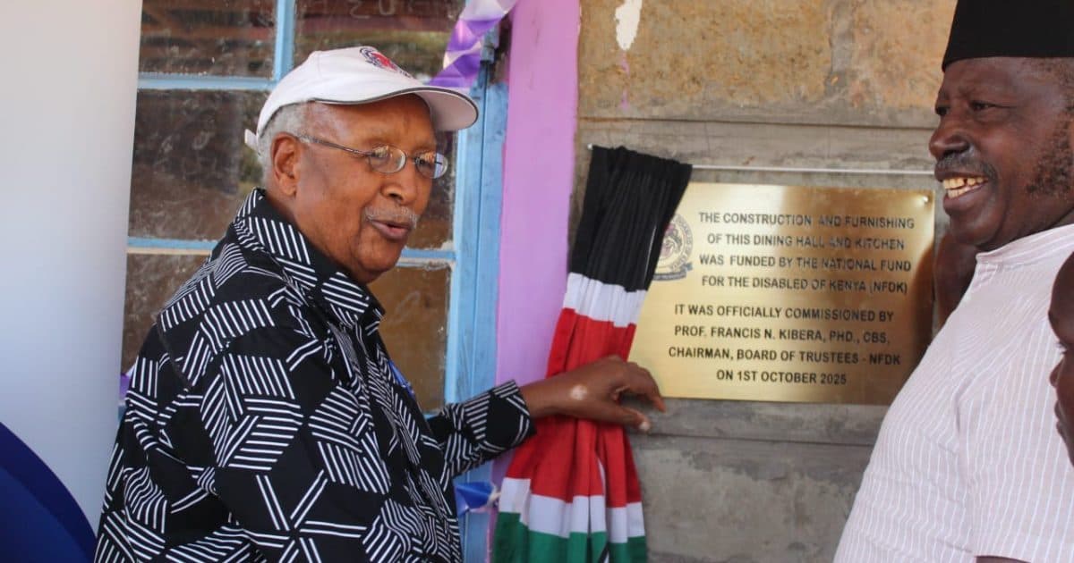 Bomet special school boosted as NFDK commissions Ksh3M dining hall
