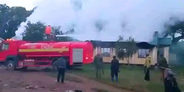 Dawn fire razes down Malava Boys high school dormitory, students left in cold
