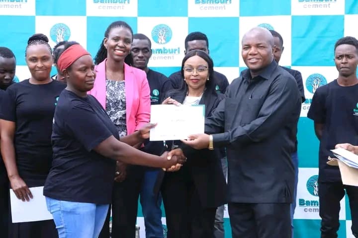 Inaugural 30 Upcycling artisans graduate at Kyemutheke VTC in Machakos.