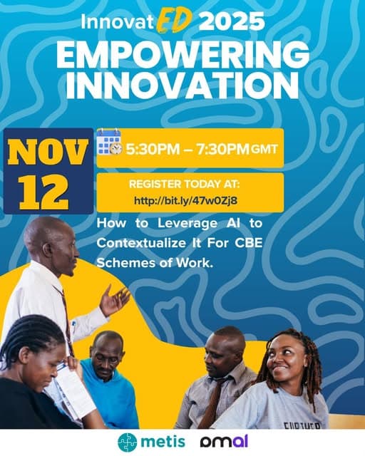 Kenyan teachers to explore AI-Powered lesson design during InnovatED virtual training